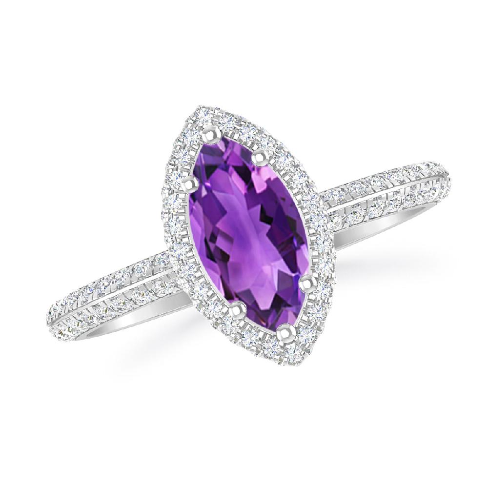 White Gold - Amethyst