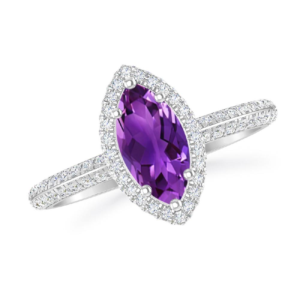 White Gold - Amethyst