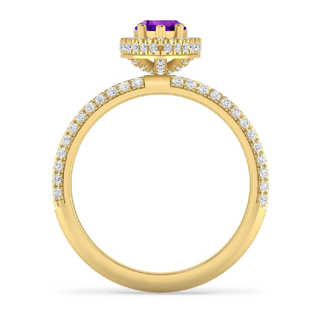 Yellow Gold - Amethyst