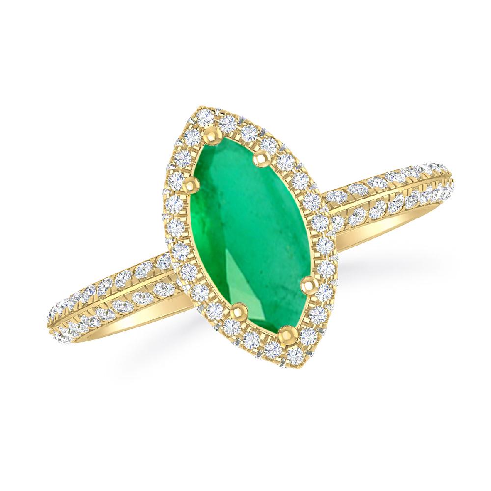 Yellow Gold - Emerald