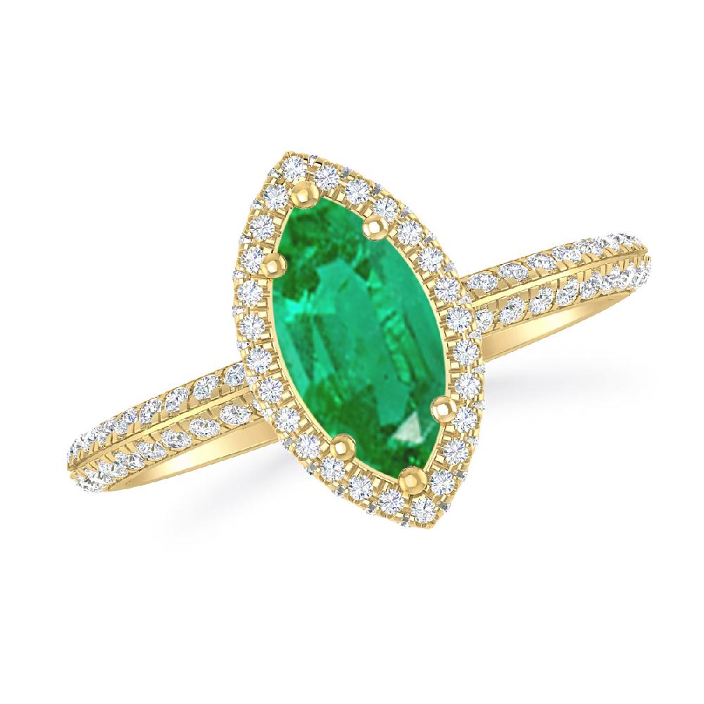 Yellow Gold - Emerald