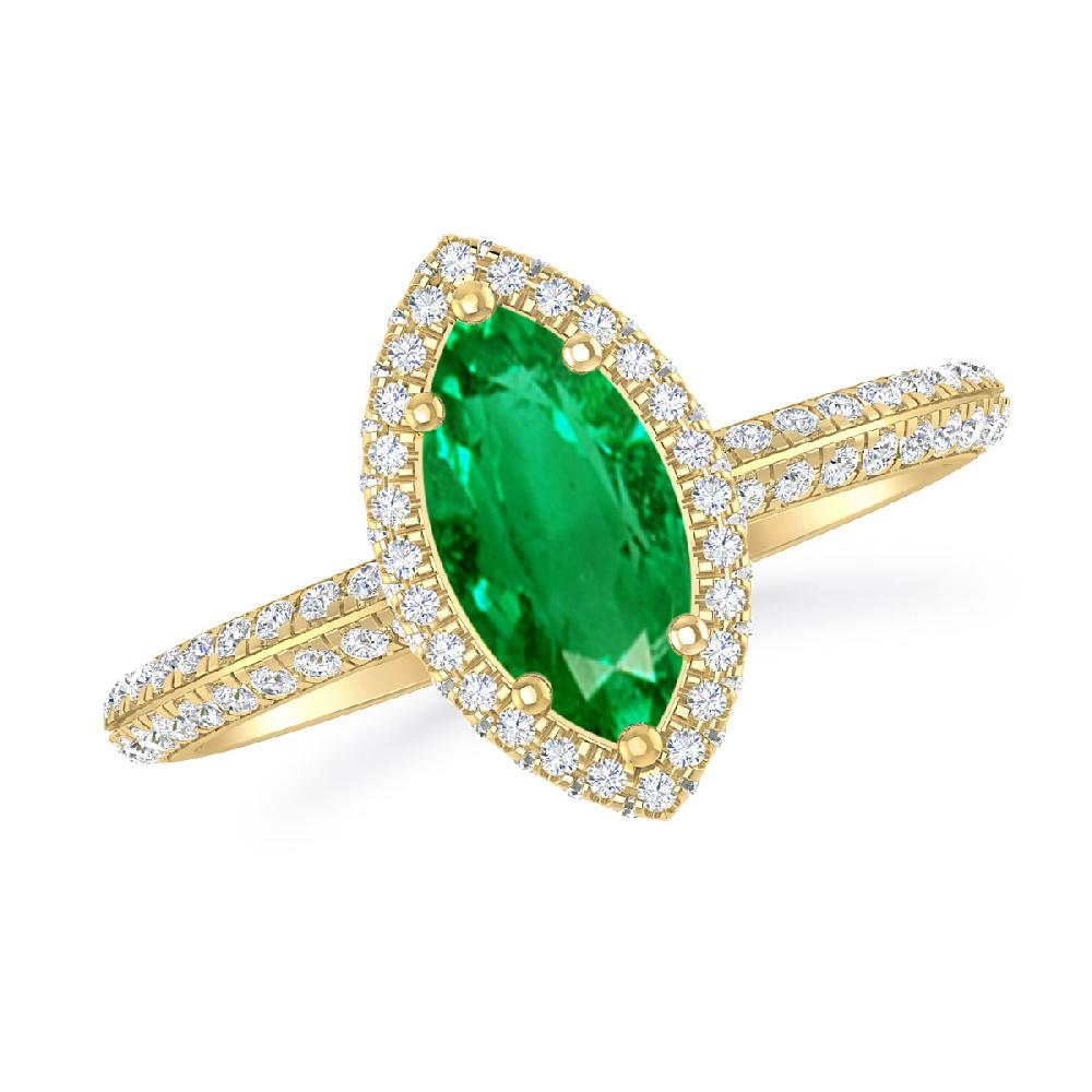 Yellow Gold - Emerald