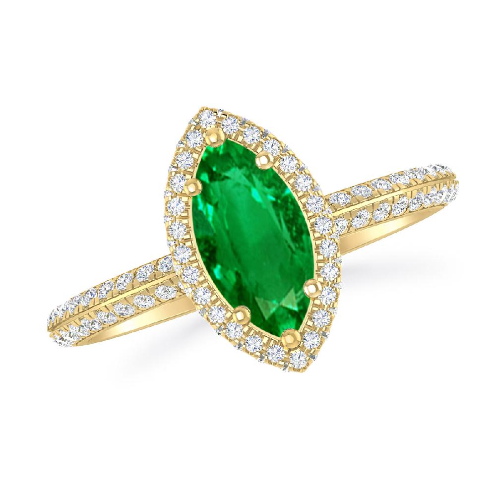 Yellow Gold - Emerald