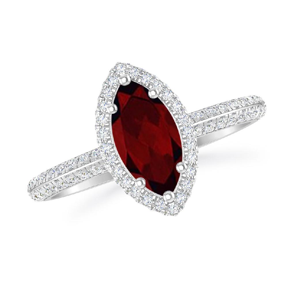 White Gold - Garnet