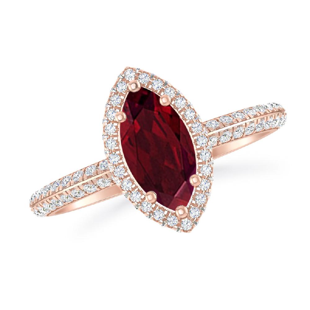 Rose Gold - Garnet