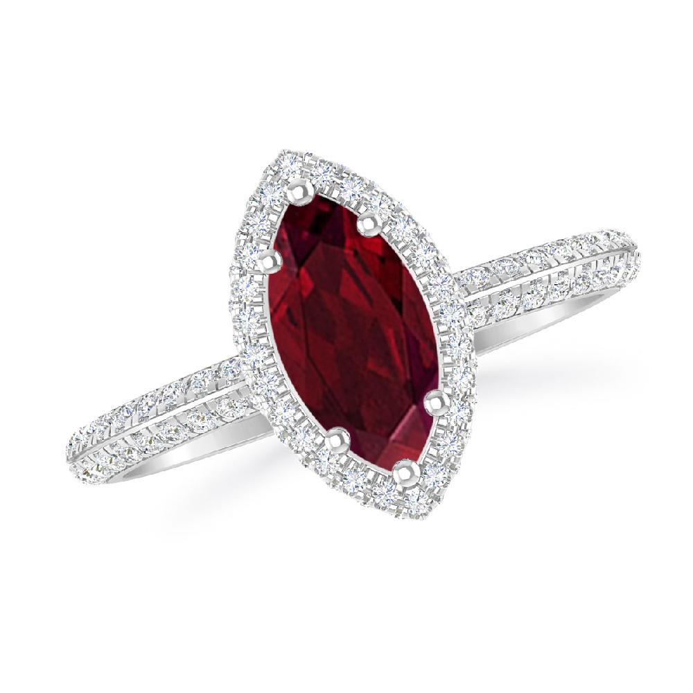 White Gold - Garnet