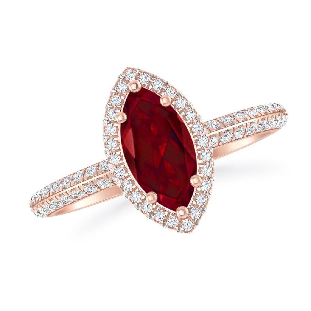 Rose Gold - Garnet