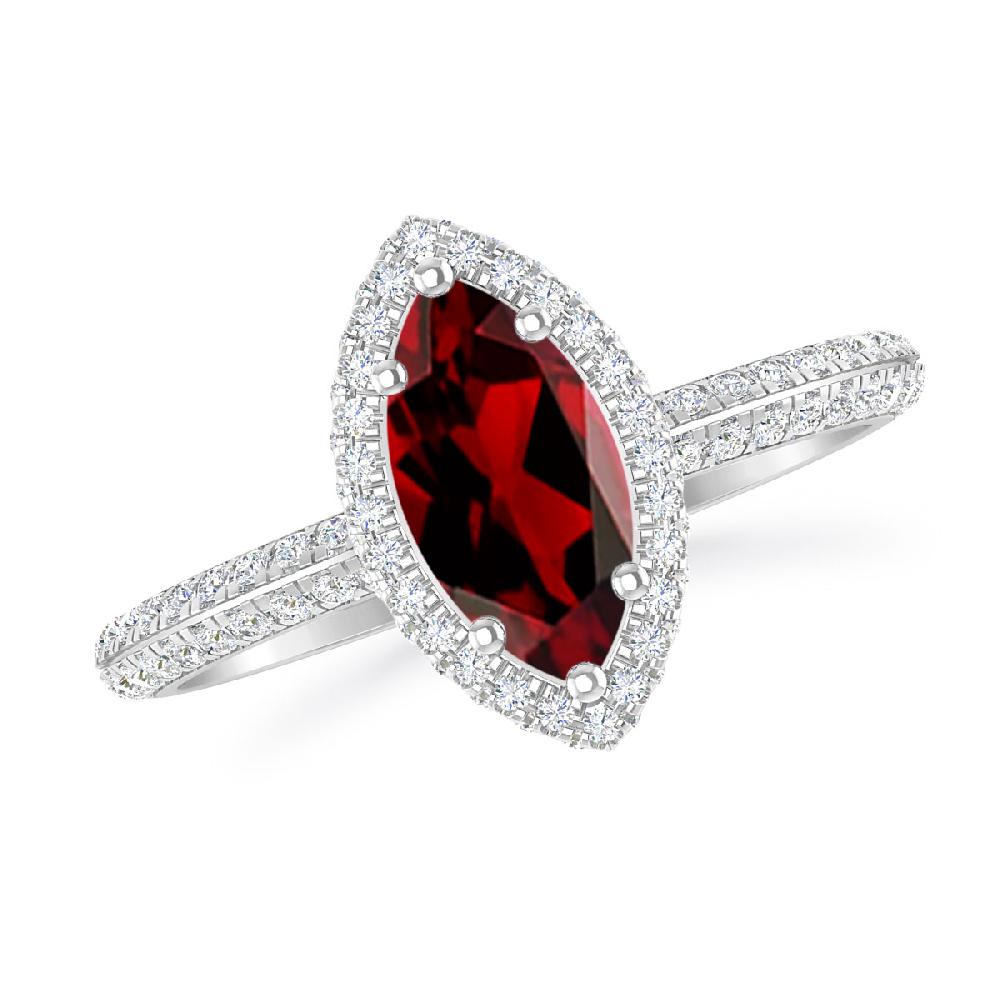 White Gold - Garnet