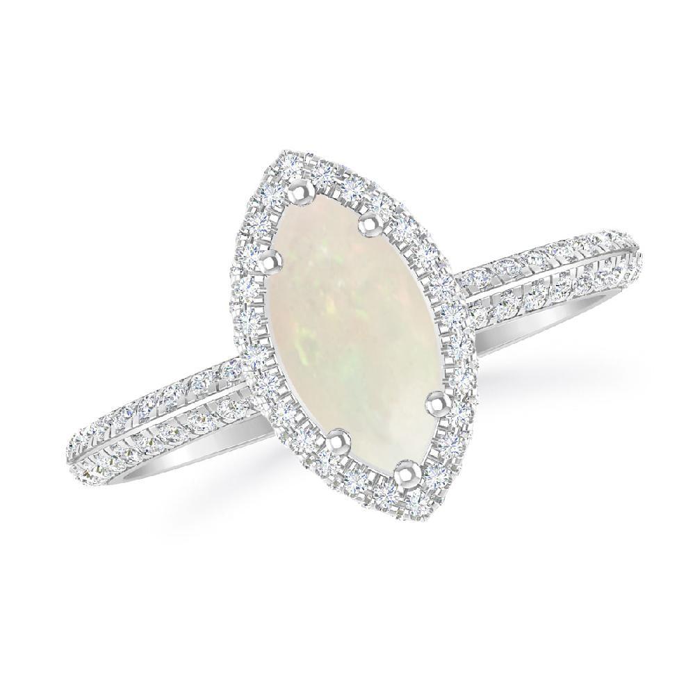 White Gold - Opal