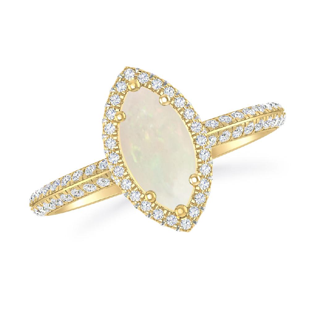 Yellow Gold - Opal