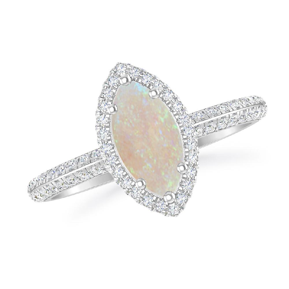 White Gold - Opal