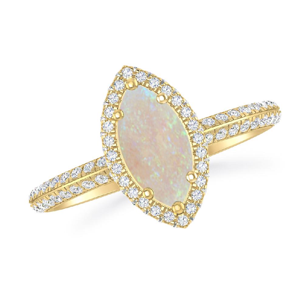 Yellow Gold - Opal