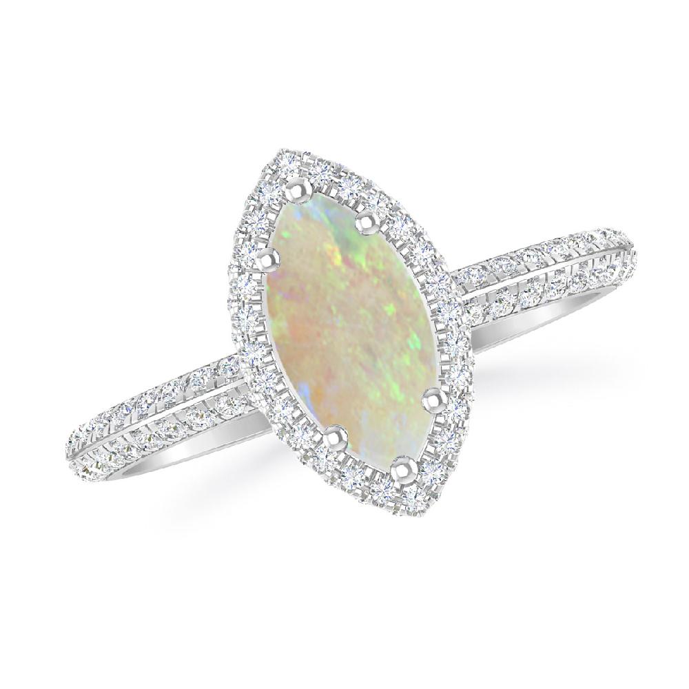 White Gold - Opal