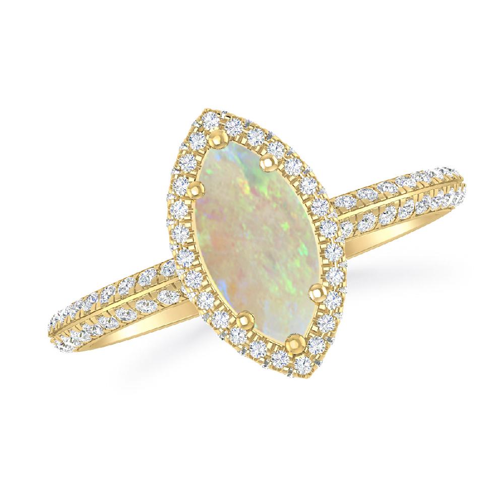 Yellow Gold - Opal