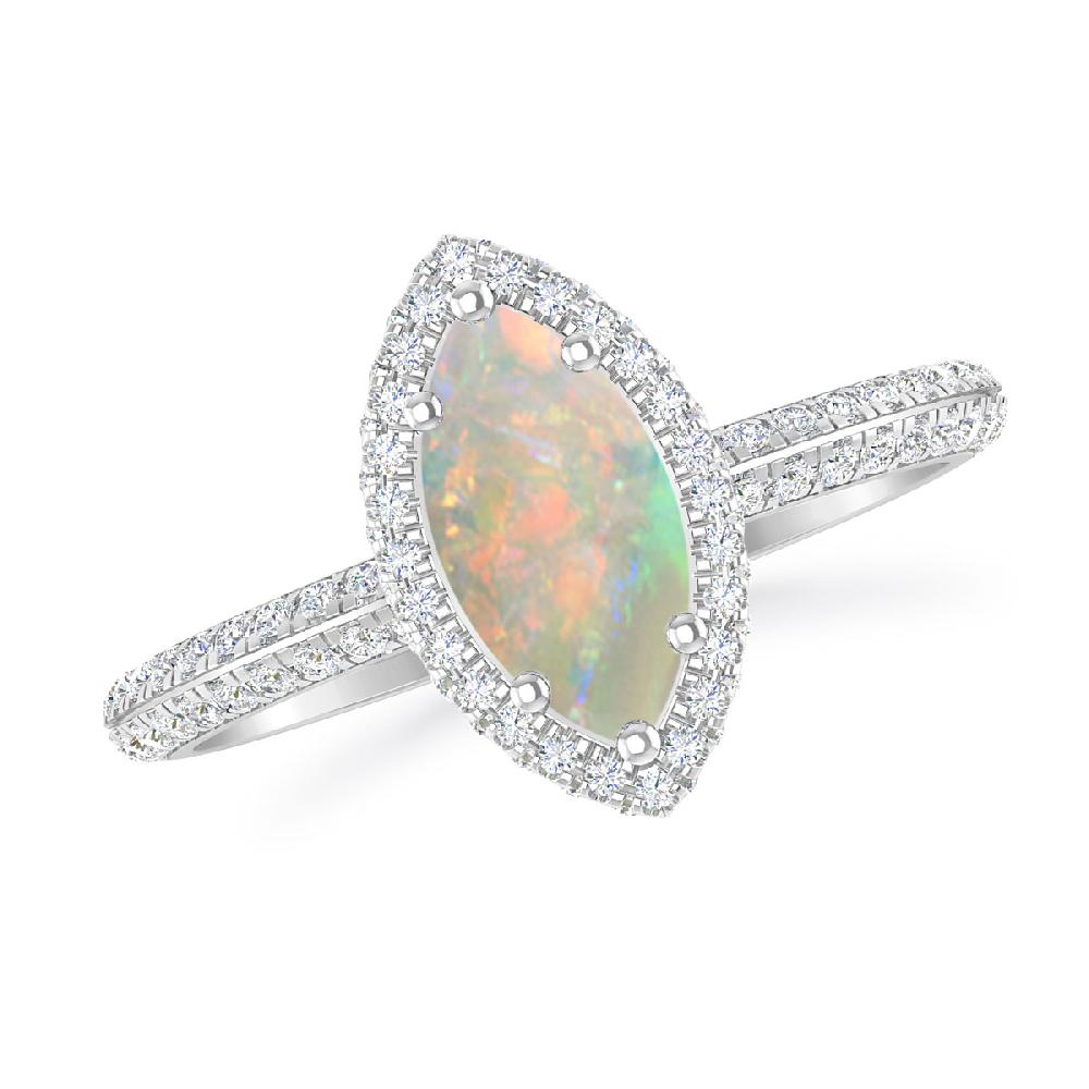 White Gold - Opal