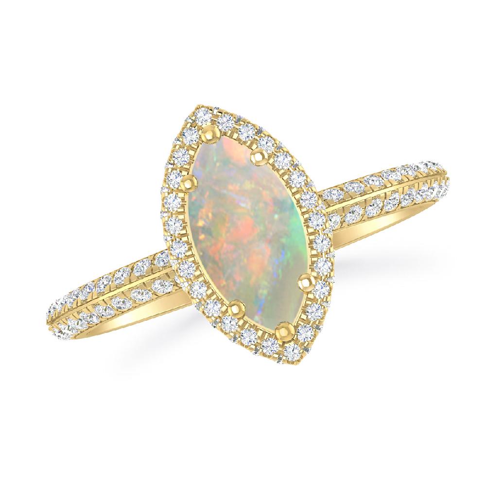 Yellow Gold - Opal