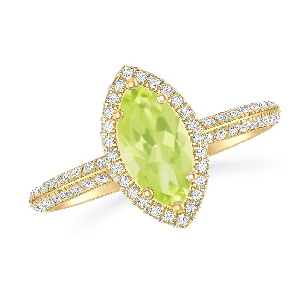 Yellow Gold - Peridot