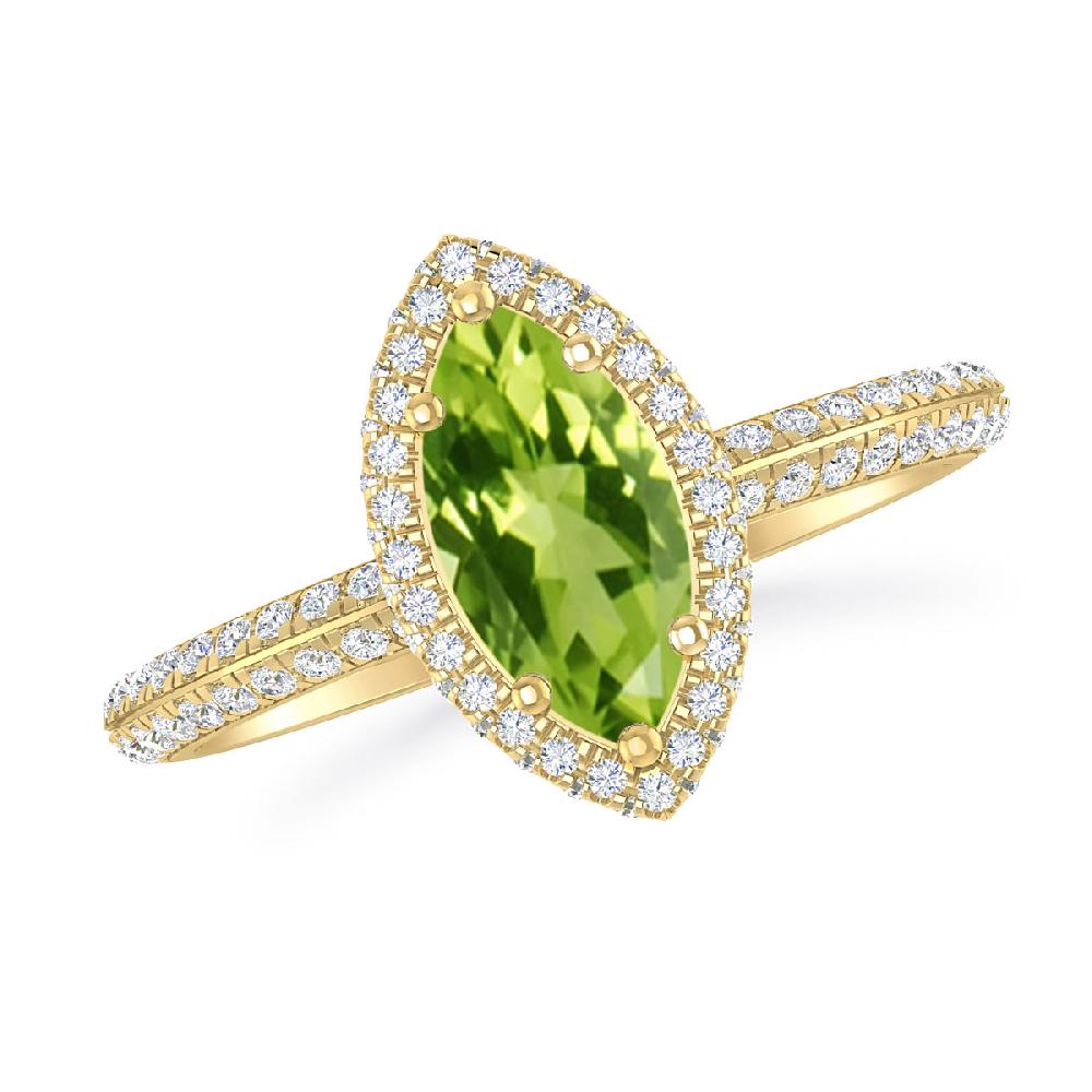 Yellow Gold - Peridot