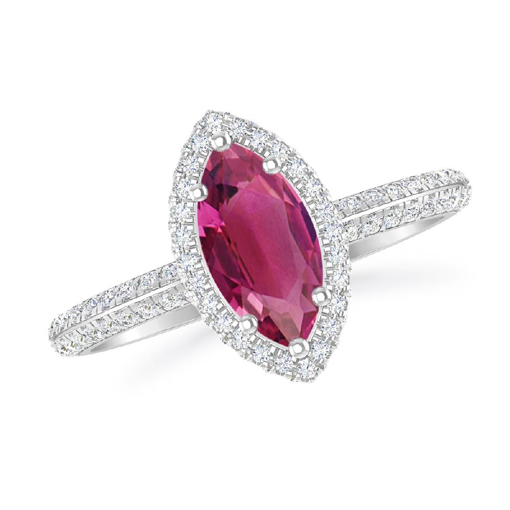 White Gold - Pink Tourmaline