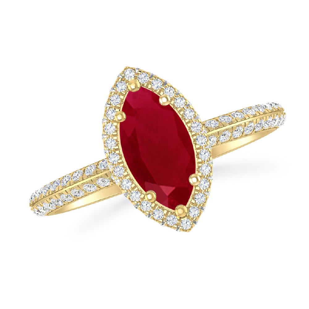 Yellow Gold - Ruby