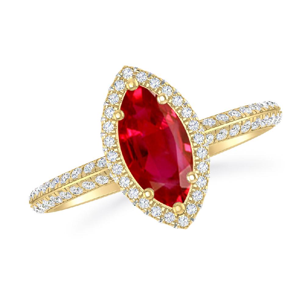 Yellow Gold - Ruby