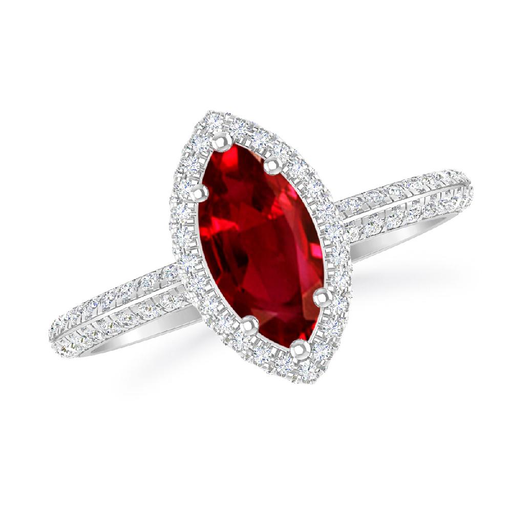 White Gold - Ruby