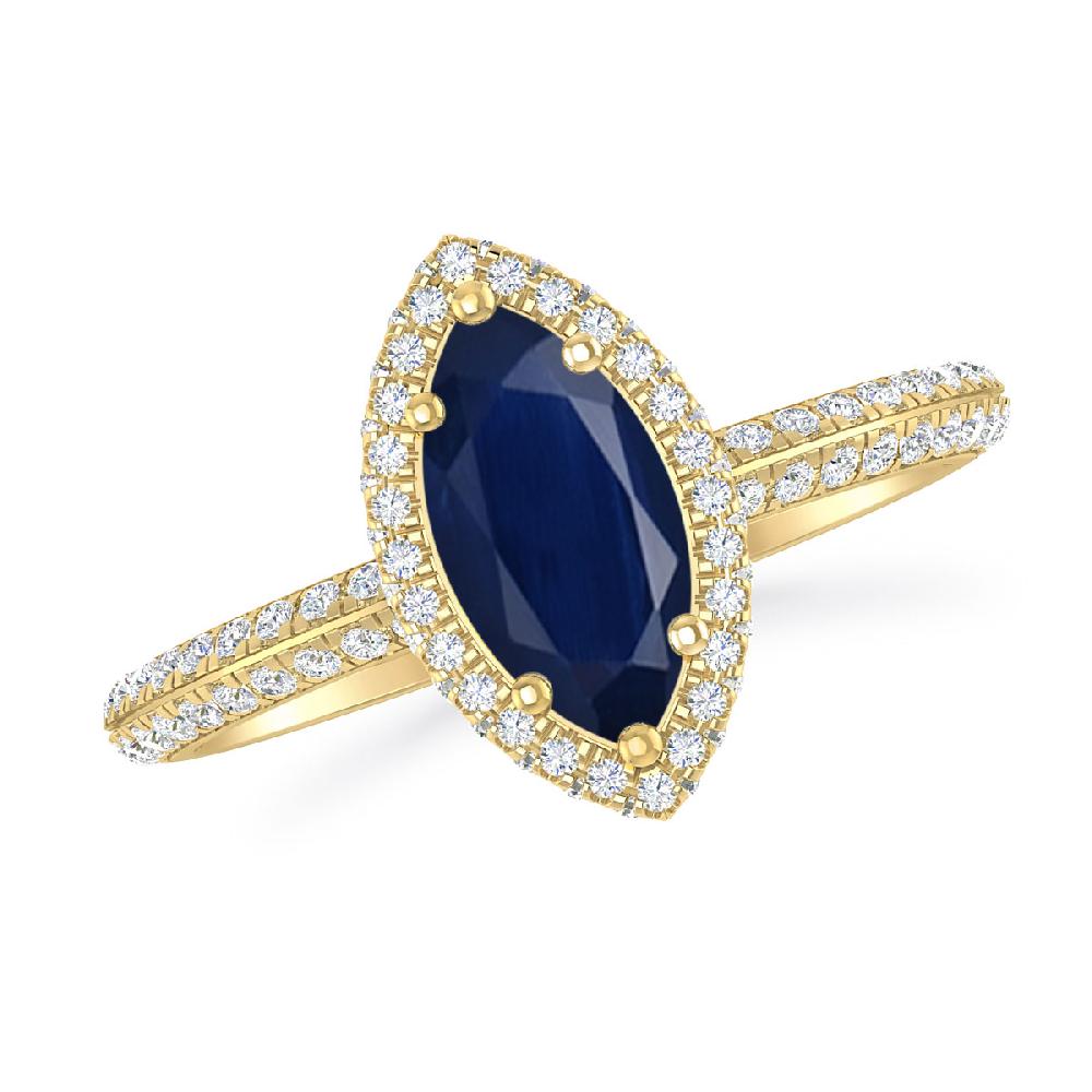 Yellow Gold - Sapphire