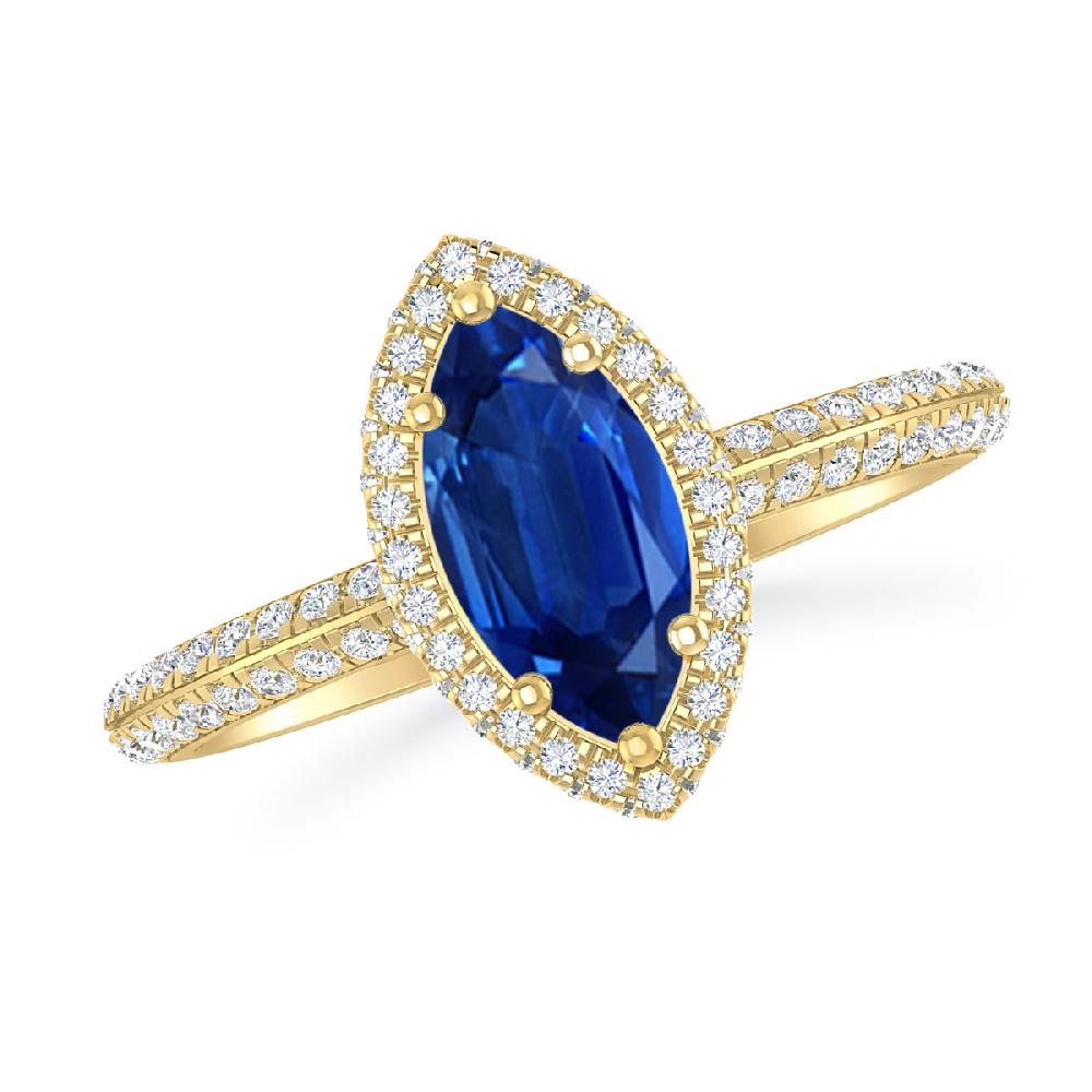 Yellow Gold - Sapphire