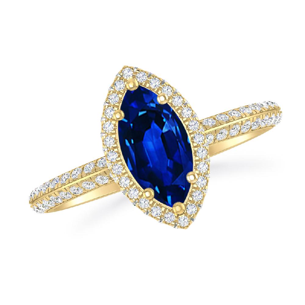 Yellow Gold - Sapphire