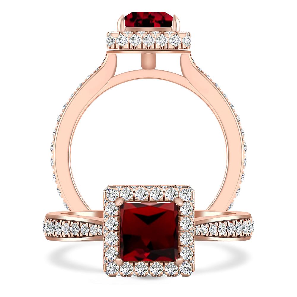 Rose Gold - Garnet