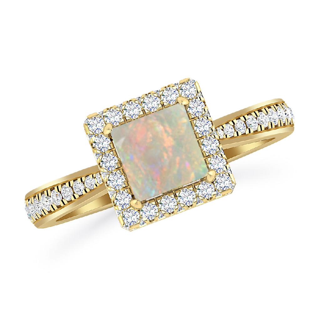 Yellow Gold - Opal