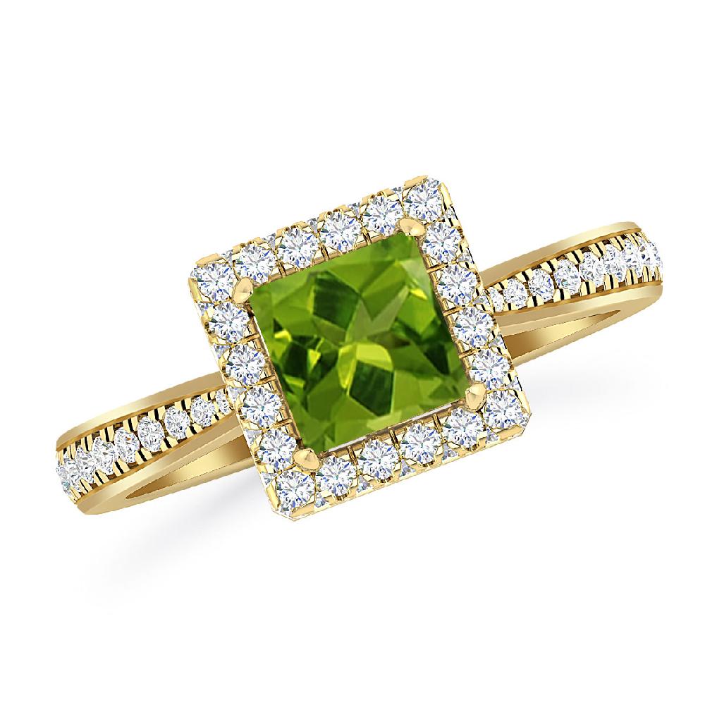 Yellow Gold - Peridot