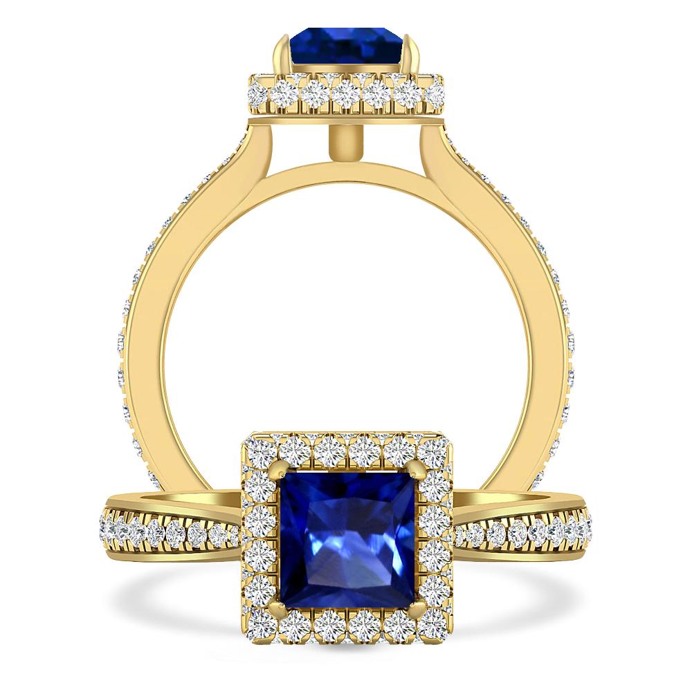 Yellow Gold - Sapphire