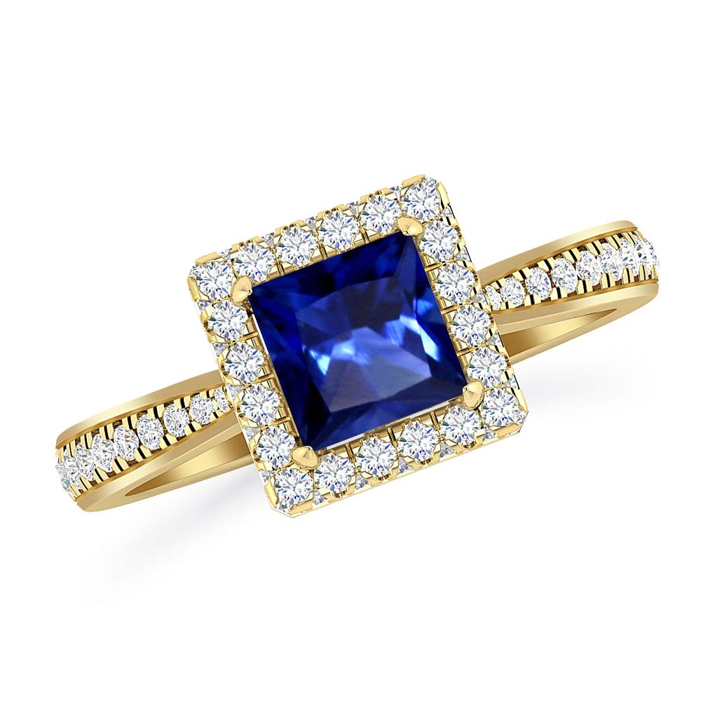 Yellow Gold - Sapphire