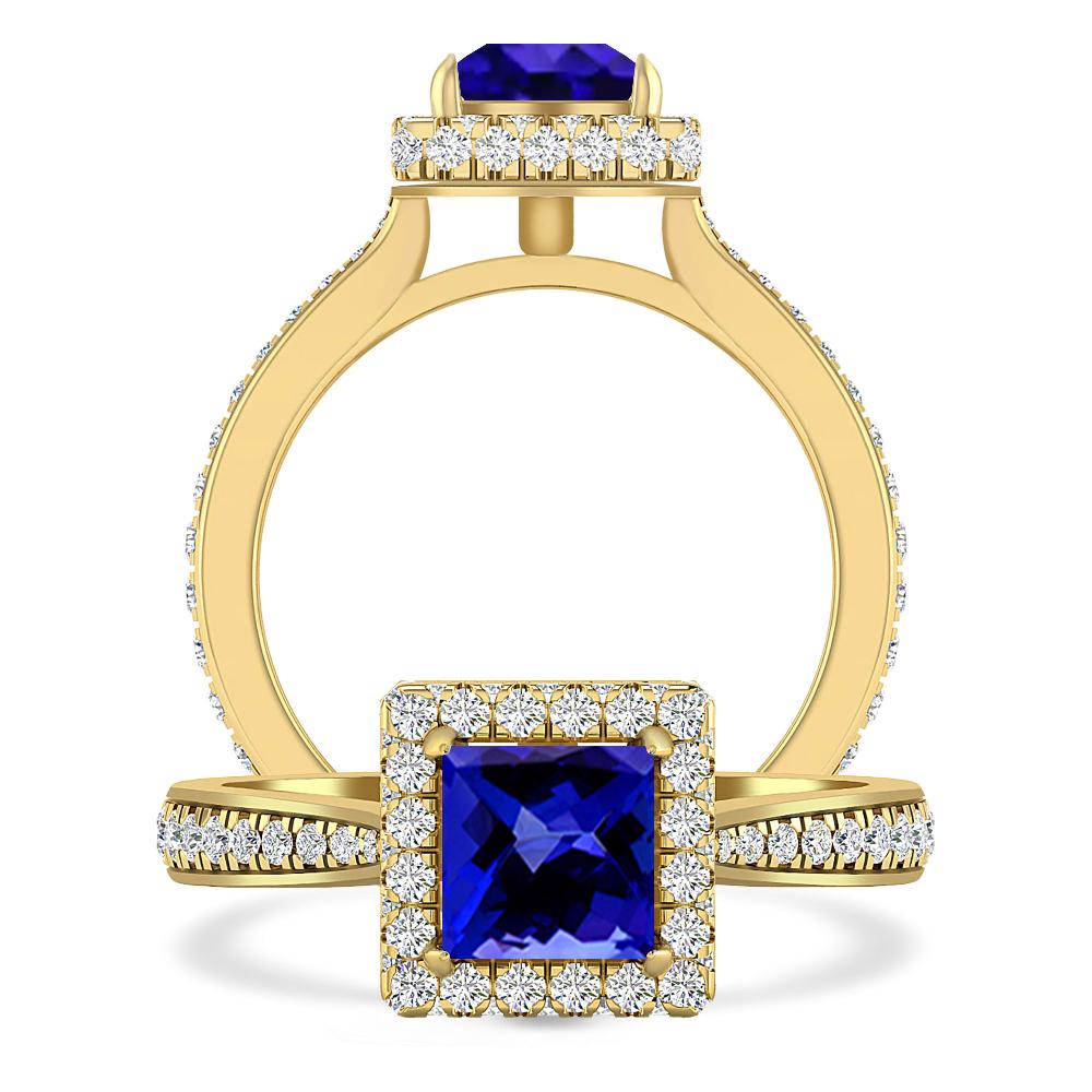 Yellow Gold - Tanzanite