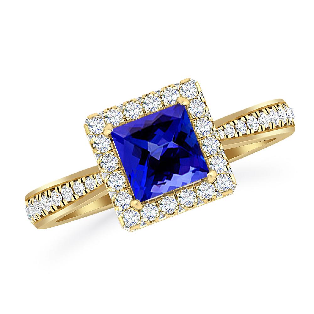 Yellow Gold - Tanzanite