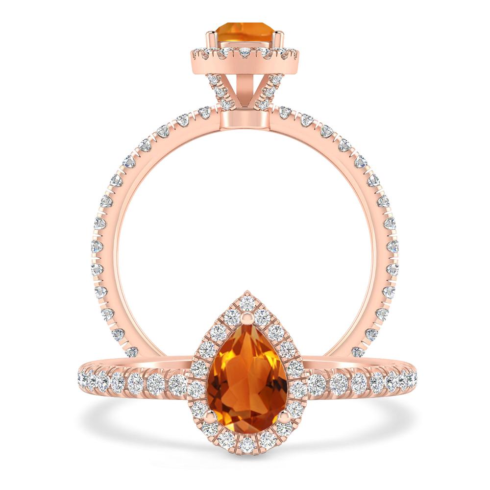 Rose Gold - Citrine