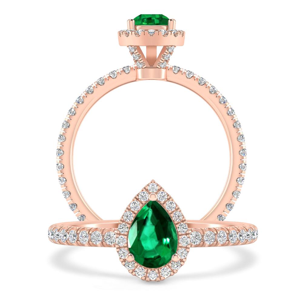 Rose Gold - Emerald