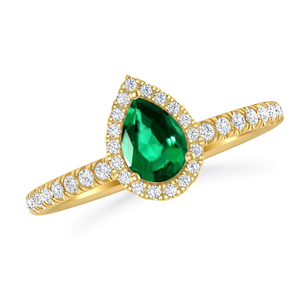 Yellow Gold - Emerald