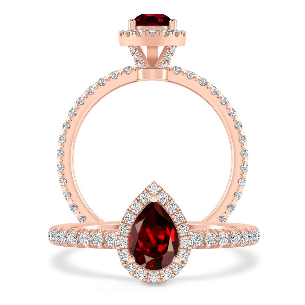 Rose Gold - Garnet