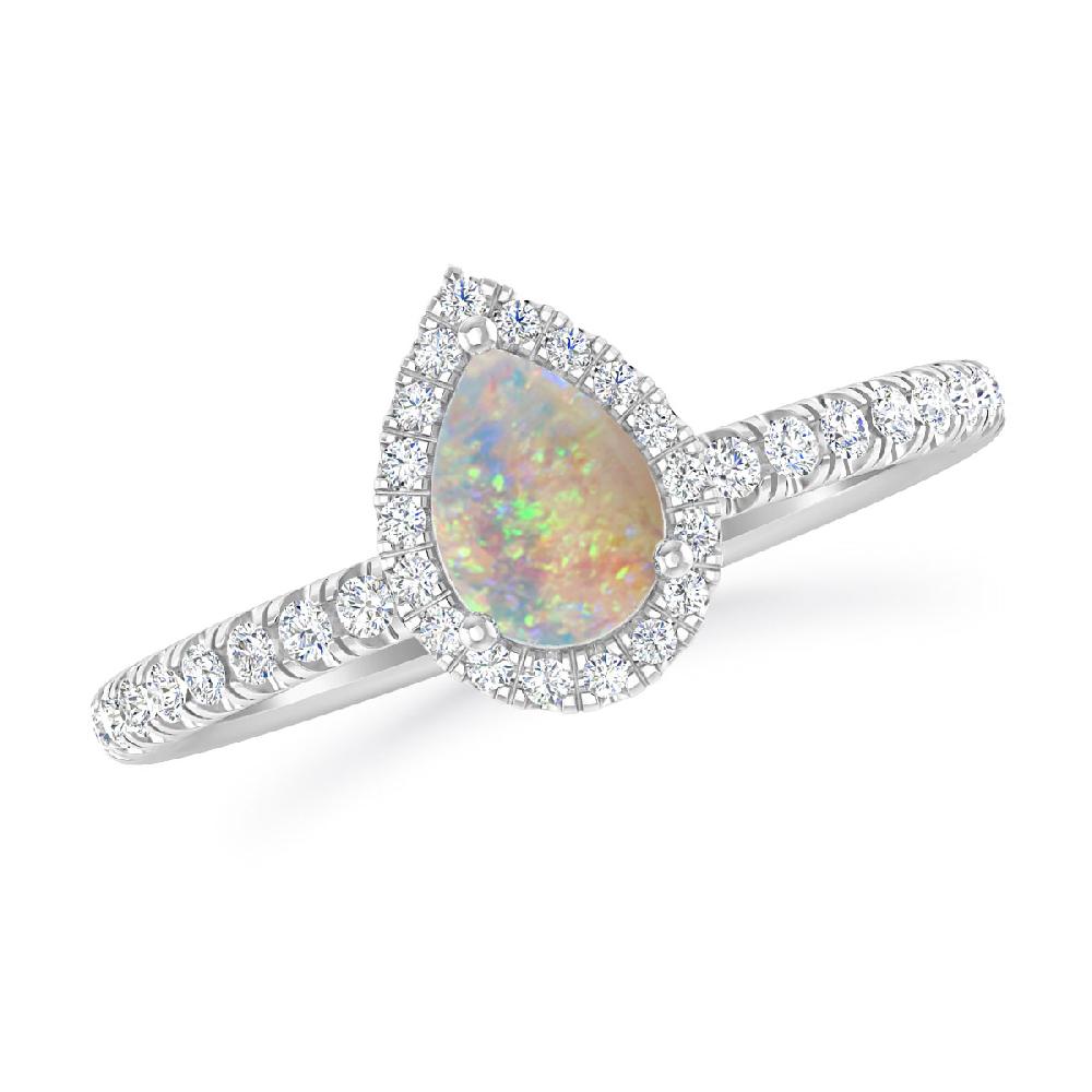 White Gold - Opal