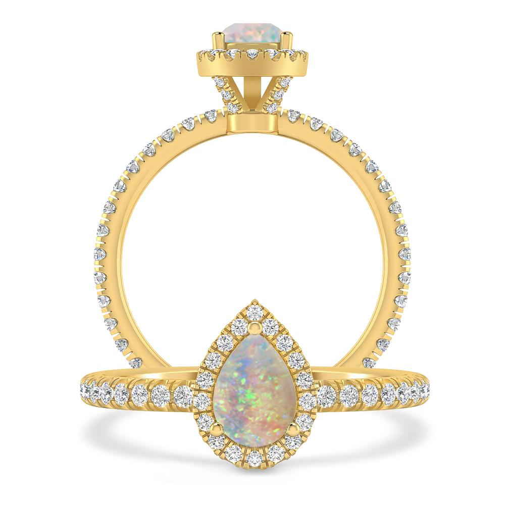 Yellow Gold - Opal