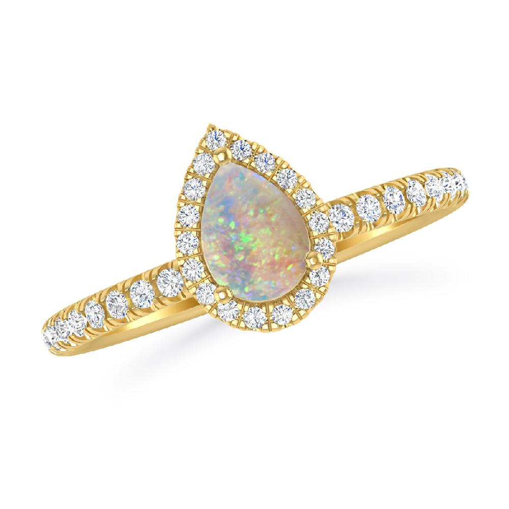 Yellow Gold - Opal