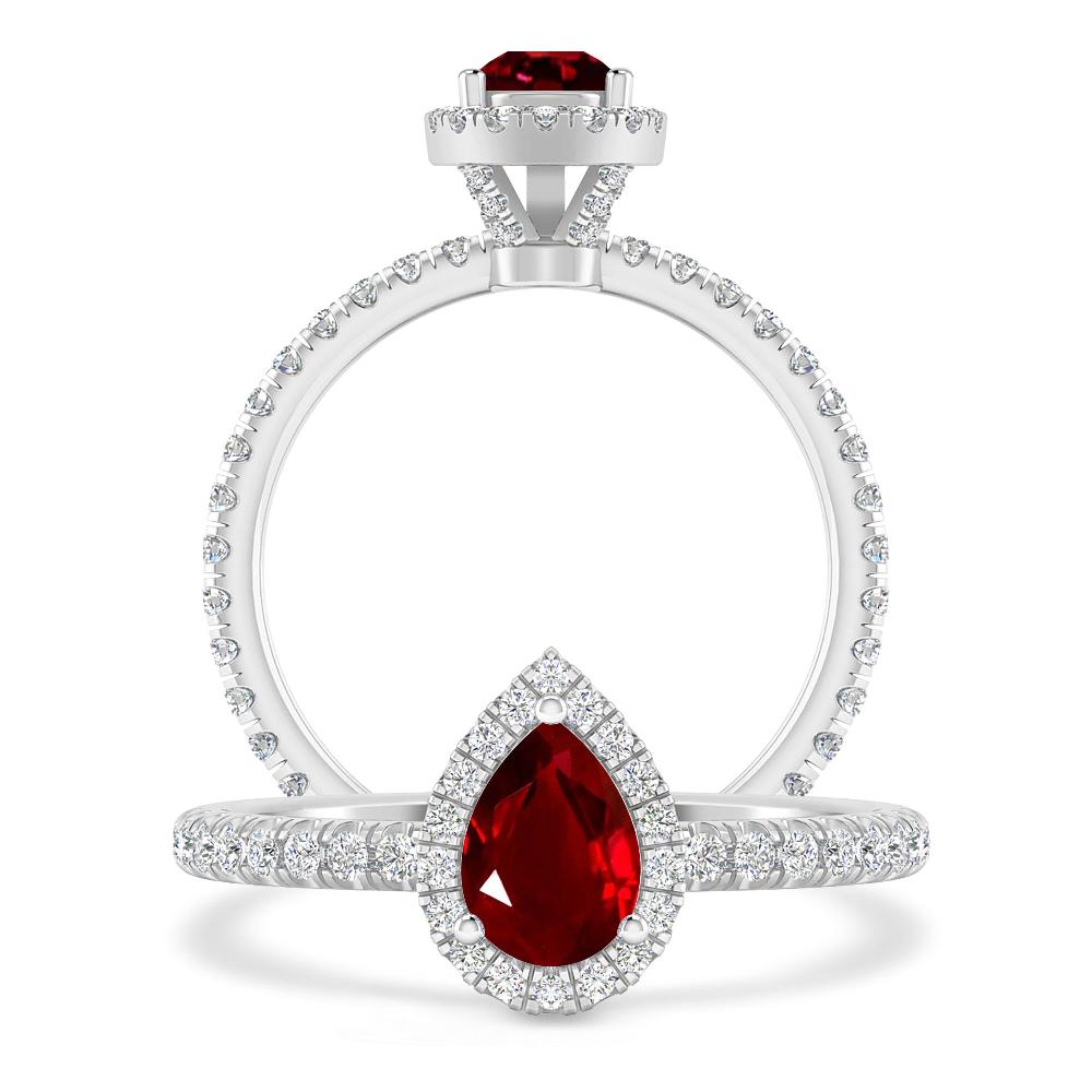 White Gold - Ruby