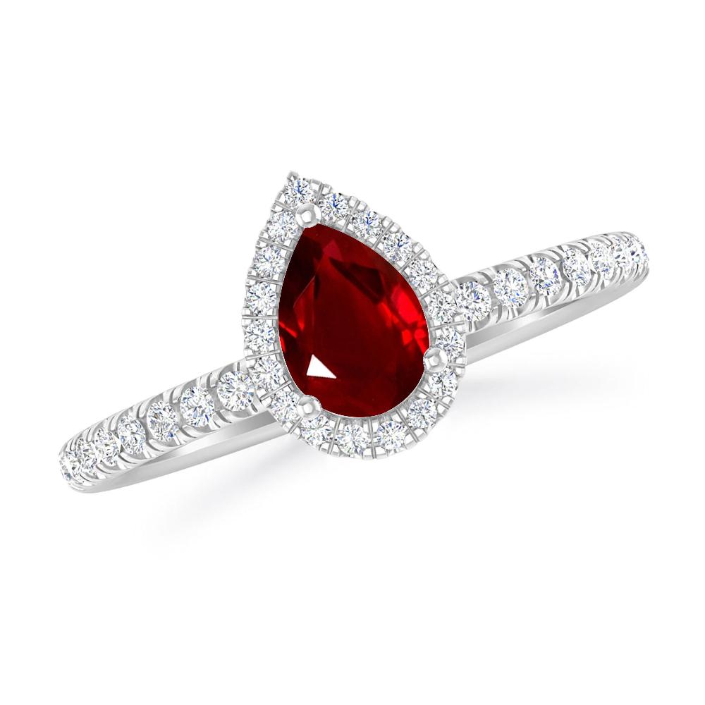 White Gold - Ruby