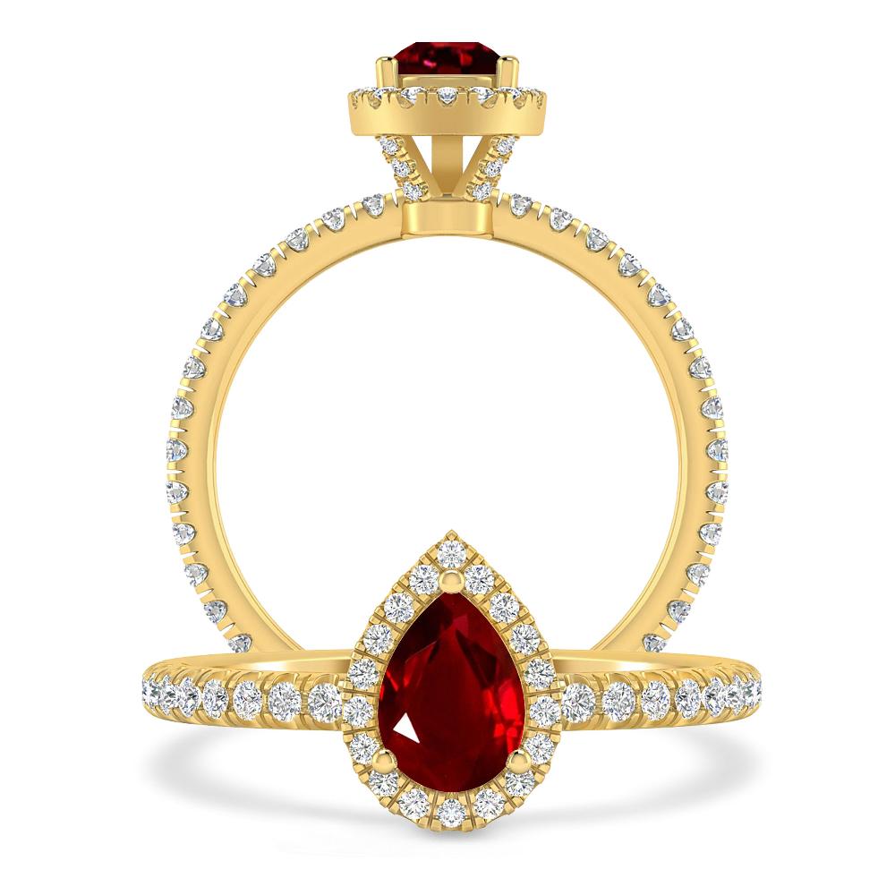 Yellow Gold - Ruby