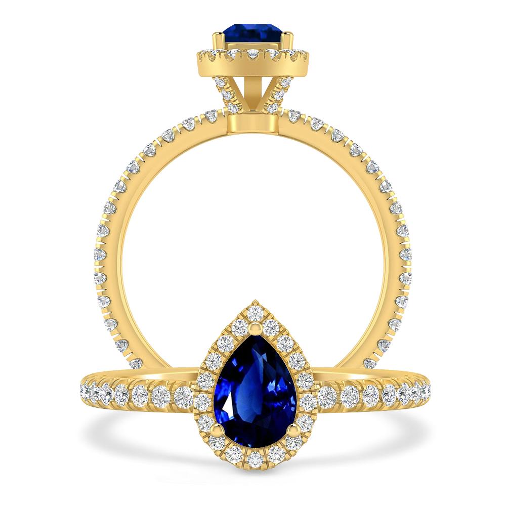 Yellow Gold - Sapphire