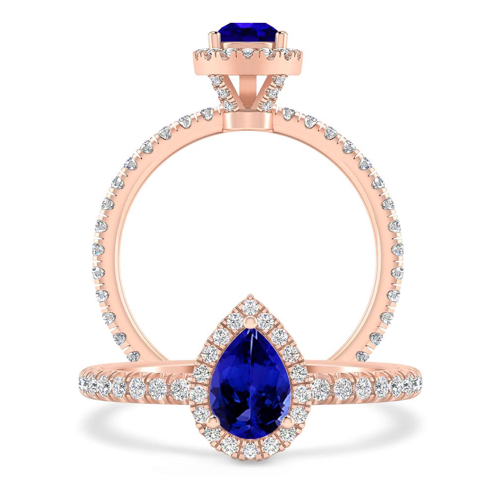 Rose Gold - Tanzanite