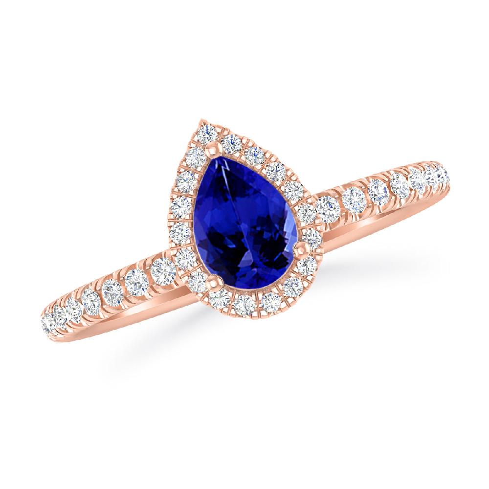 Rose Gold - Tanzanite