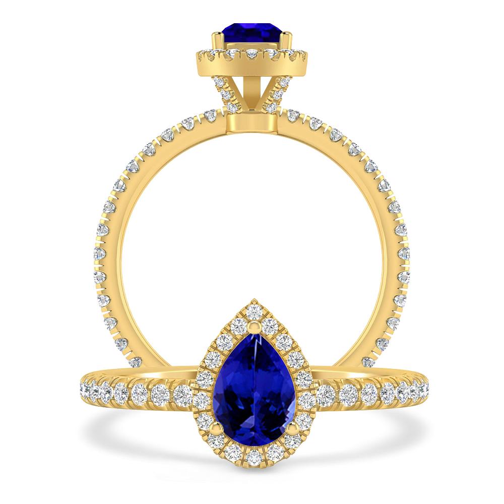 Yellow Gold - Tanzanite